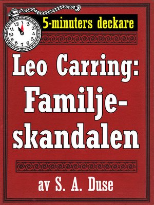 cover image of Familjeskandalen. Också en detektivhistoria